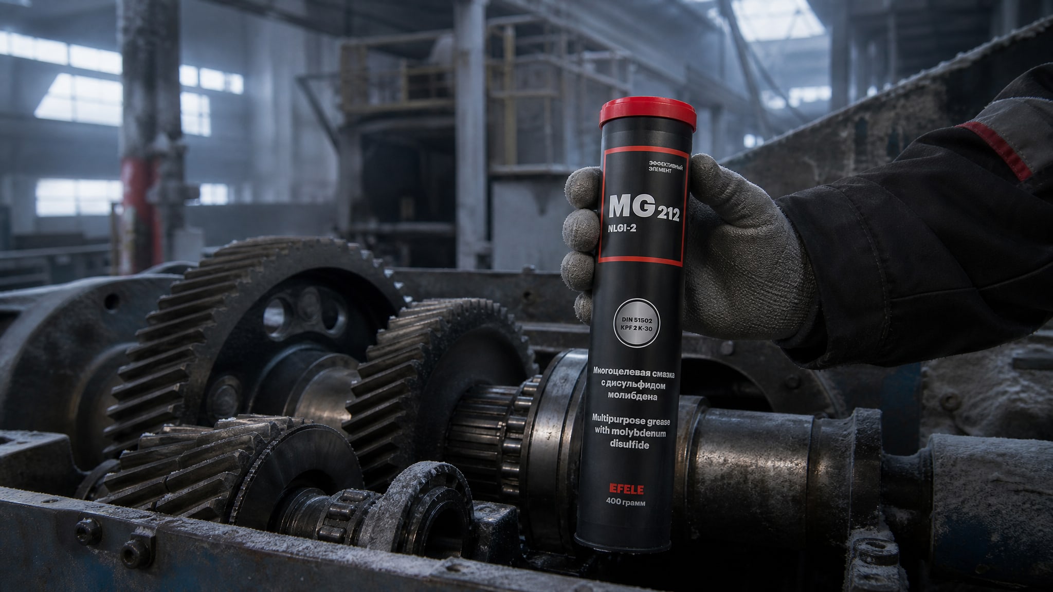Применение смазки с дисульфидом молибдена EFELE MG-212.